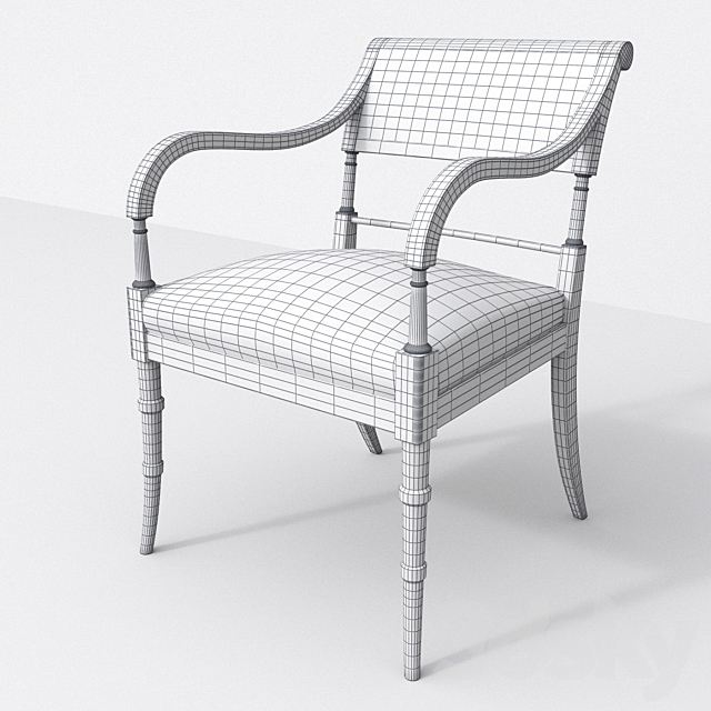 Armchair MacBeth by JNL 3ds Max - thumbnail 2