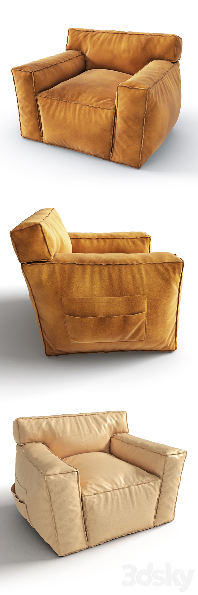 ARMCHAIR MAMA SAN 3DS Max Model - thumbnail 2