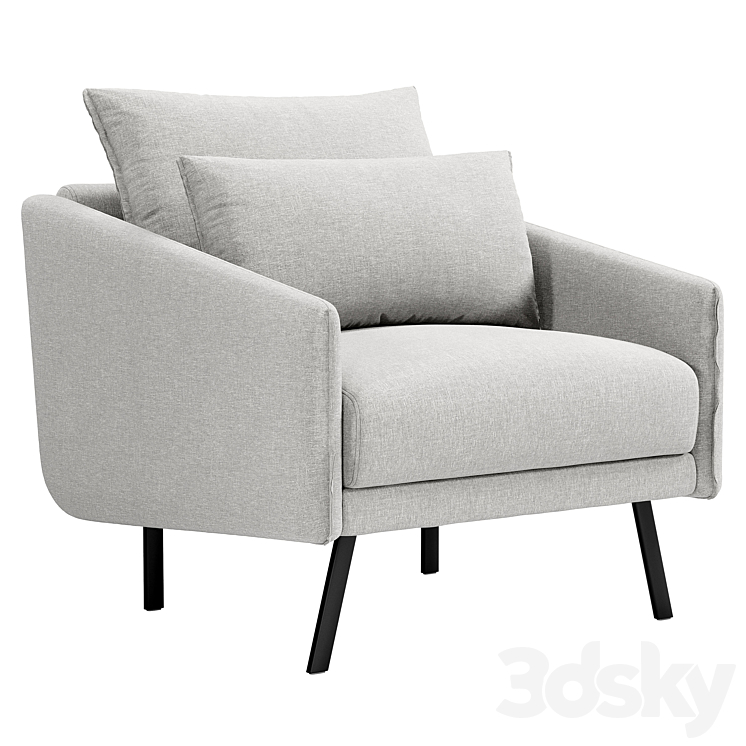 Armchair Manhattan 3DS Max Model - thumbnail 1