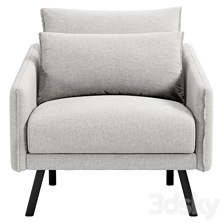 Armchair Manhattan 3DS Max Model - thumbnail 2