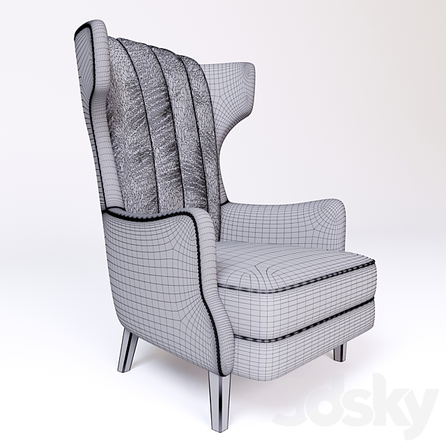 Armchair manor TimothyOulton 3ds Max - thumbnail 3