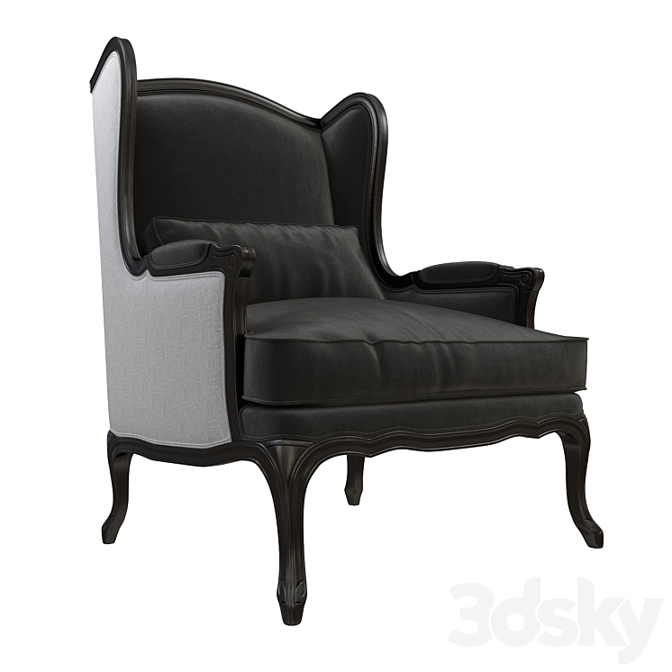 Armchair Marion Brosa 3DS Max Model - thumbnail 2