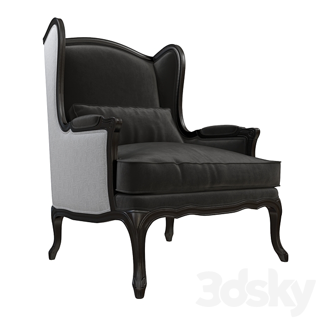 Armchair Marion Brosa 3DS Max Model - thumbnail 2