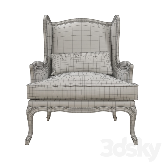 Armchair Marion Brosa 3DS Max Model - thumbnail 6