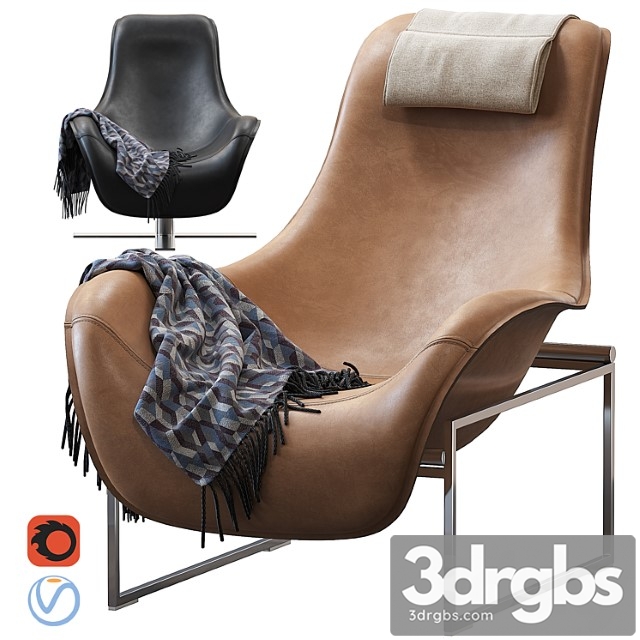 Armchair Mart By B B Italia 3dsmax Download - thumbnail 1