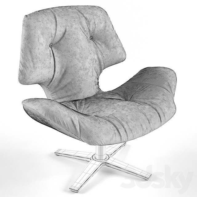 Armchair Master Besana 3DSMax File - thumbnail 3