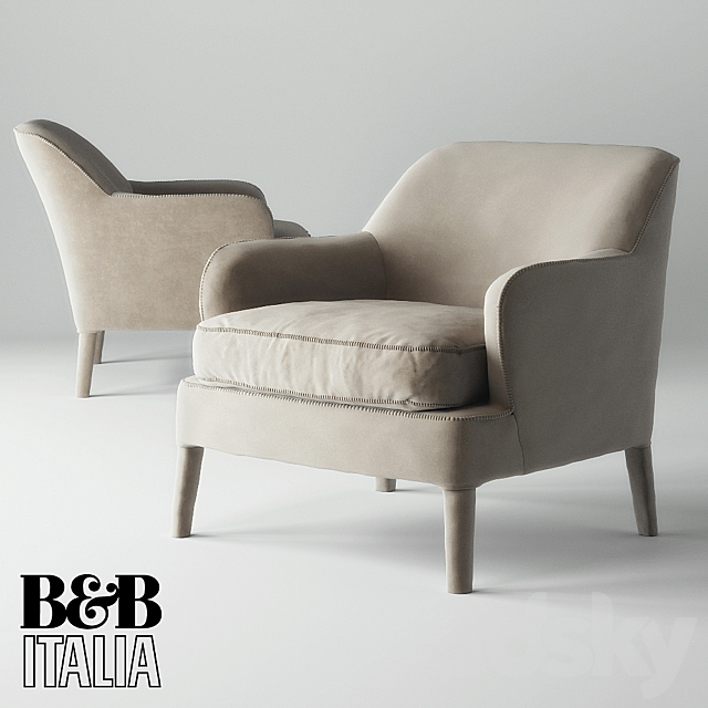 Armchair MAXAlTO B&B Italia FEBO 3DSMax File - thumbnail 1