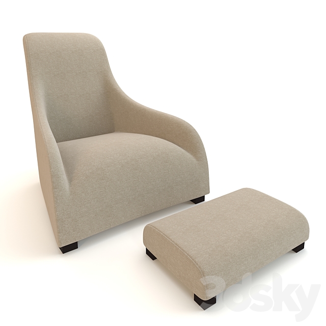 Armchair Maxalto Kalos Apta 3DSMax File - thumbnail 2