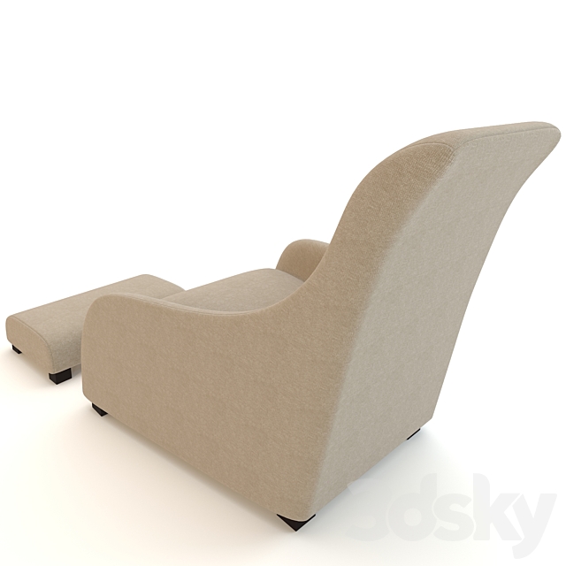 Armchair Maxalto Kalos Apta 3DSMax File - thumbnail 3