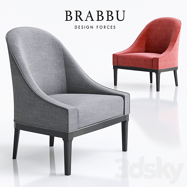 Armchair Mid Century by Brabbu 3DSMax File - thumbnail 1