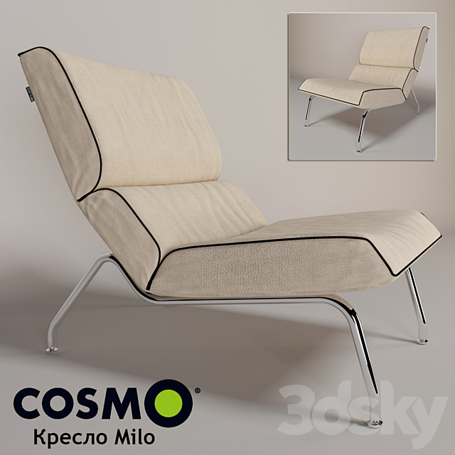 Armchair Milo 3DSMax File - thumbnail 1