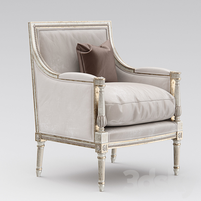 Armchair Minerva Bergere from Eloquenc 3ds Max - thumbnail 1