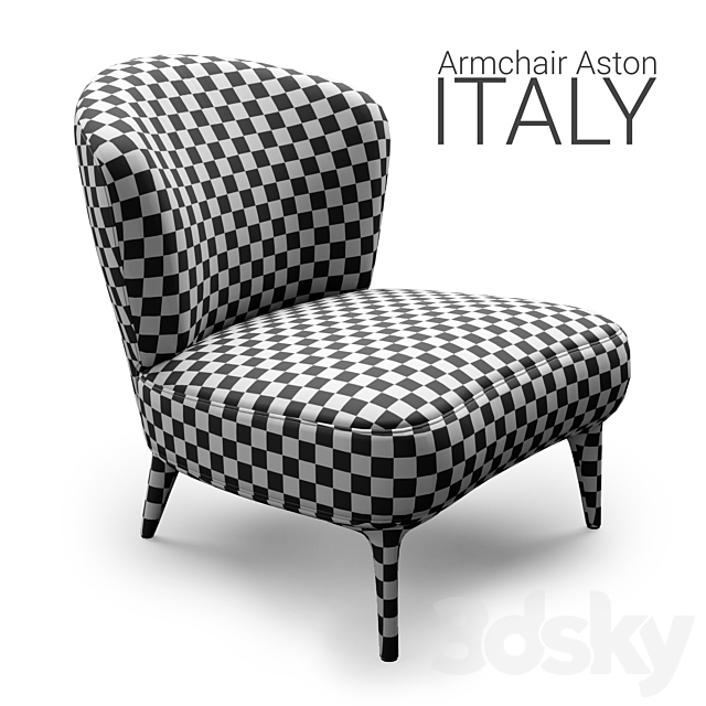 Armchair Minotti Aston OLIVE 3DSMax File - thumbnail 2