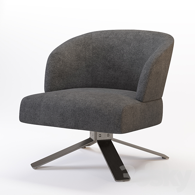 Armchair Minotti Creed Small 3DSMax File - thumbnail 1