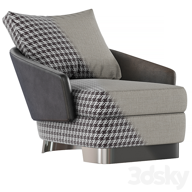 Armchair Minotti – LAWSON 3DS Max - thumbnail 2