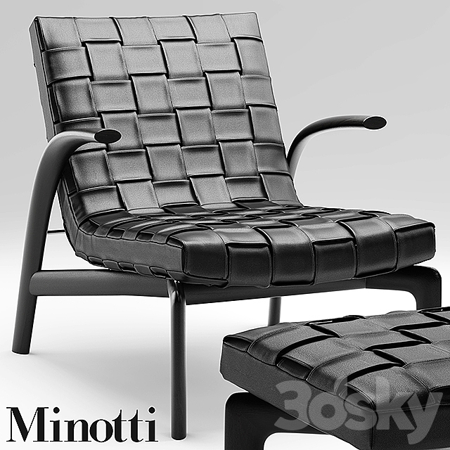 Armchair Minotti Pasmore 3DSMax File - thumbnail 3