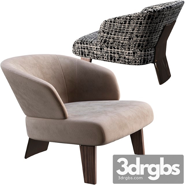 Armchair minotti reeves large 3dsmax Download - thumbnail 1