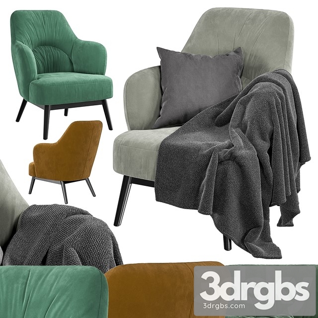 Armchair Mirage 3dsmax Download - thumbnail 1