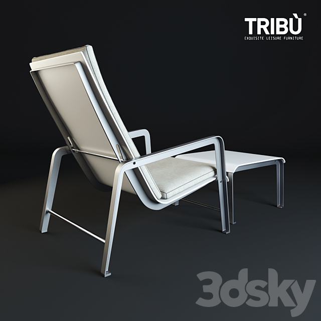 Armchair MIRTHE EASY CHAIR 3DS Max Model - thumbnail 2