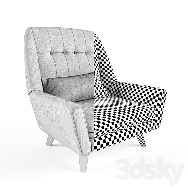 Armchair MIÜ 3DSMax File - thumbnail 2