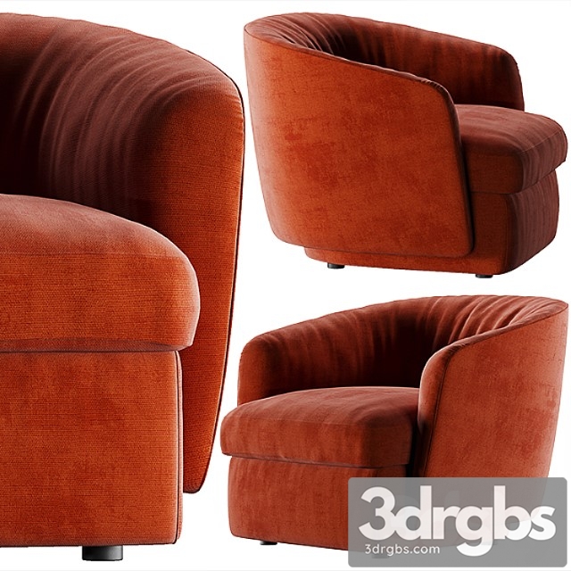 Armchair molteni & c holborn 3dsmax Download - thumbnail 1