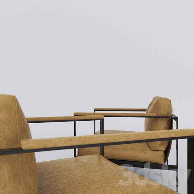 Armchair MONACO 3DSMax File - thumbnail 2