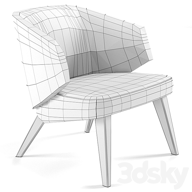 Armchair Montis back me up 3ds Max - thumbnail 2