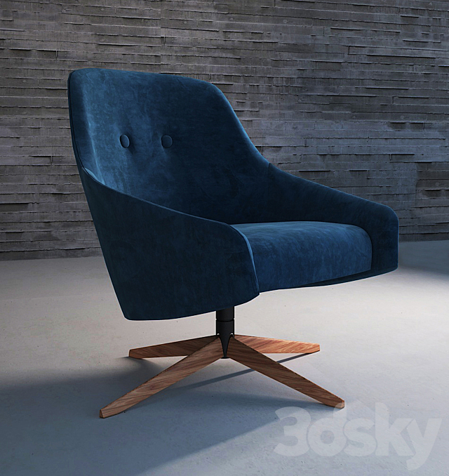 Armchair Montis Puk Low 3DSMax File - thumbnail 1