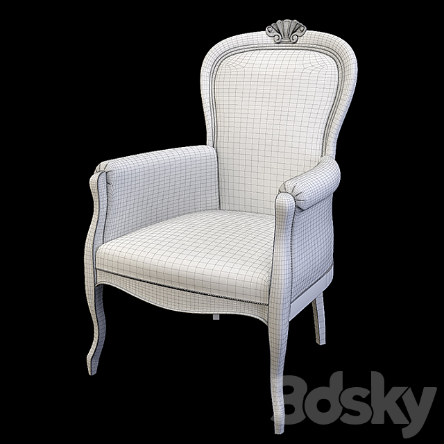 armchair Morello Gianpaolo Filippo 3ds Max - thumbnail 3