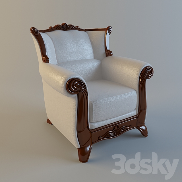 Armchair “Napoleon” 3ds Max - thumbnail 1