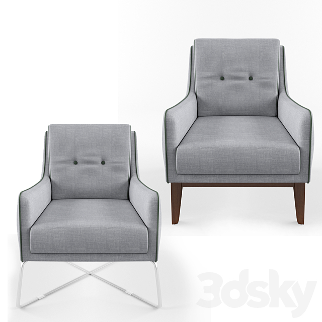 Armchair Natuzzi Amicizia 3DSMax File - thumbnail 2