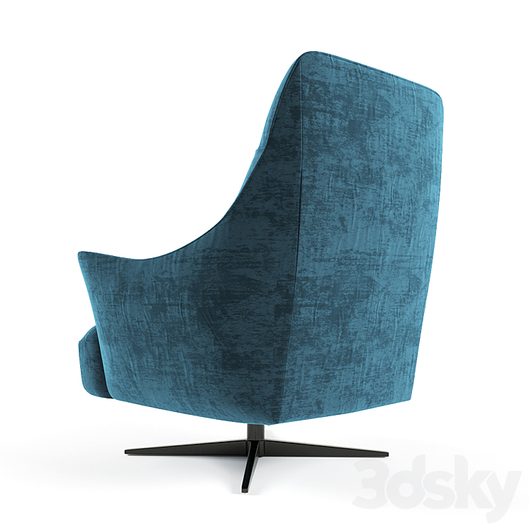 Armchair Natuzzi Calma 3DS Max - thumbnail 2