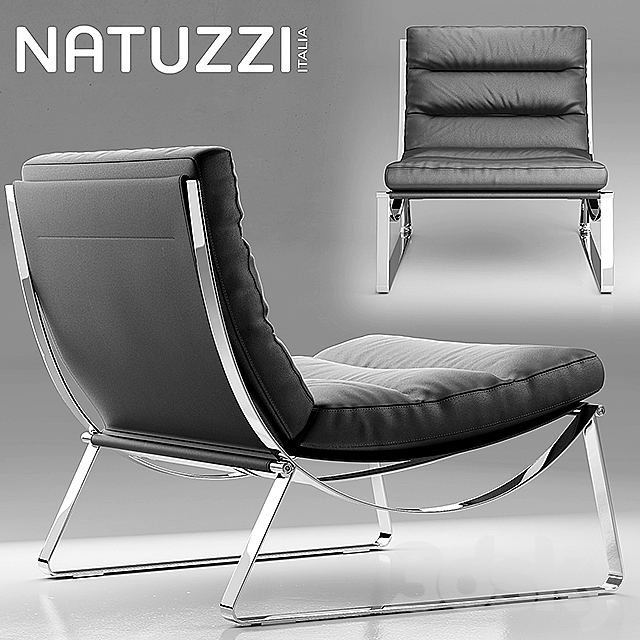 Armchair natuzzi Cammeo 3DSMax File - thumbnail 2