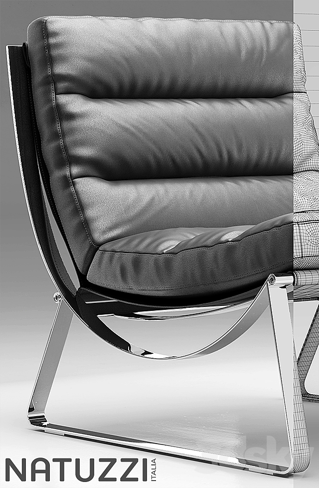 Armchair natuzzi Cammeo 3DSMax File - thumbnail 3