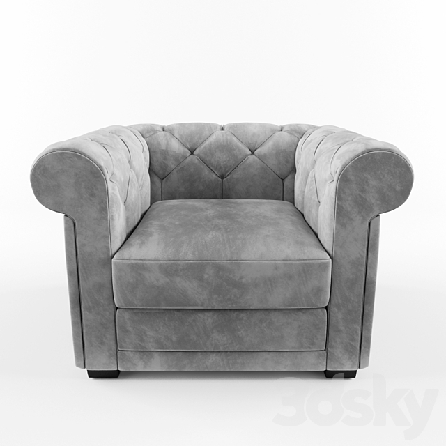 Armchair Natuzzi Carisma 3DSMax File - thumbnail 2