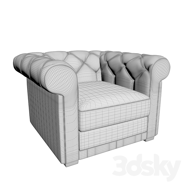 Armchair Natuzzi Carisma 3DSMax File - thumbnail 3