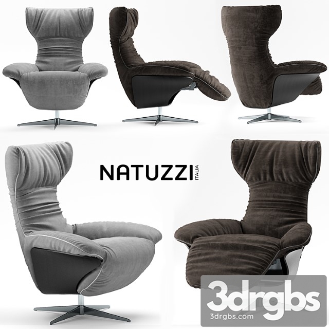 Armchair natuzzi ilia 3dsmax Download - thumbnail 1