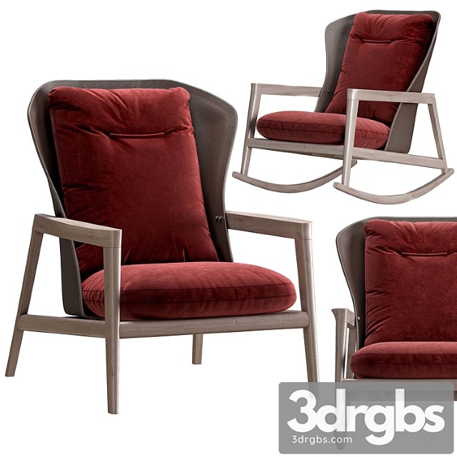 Armchair natuzzi margaret 3dsmax Download - thumbnail 1