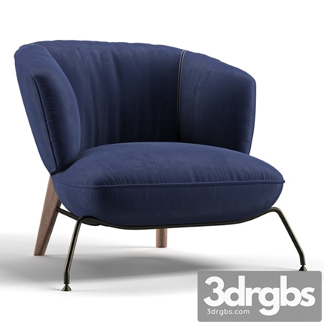 Armchair natuzzi penelope 3dsmax Download - thumbnail 1