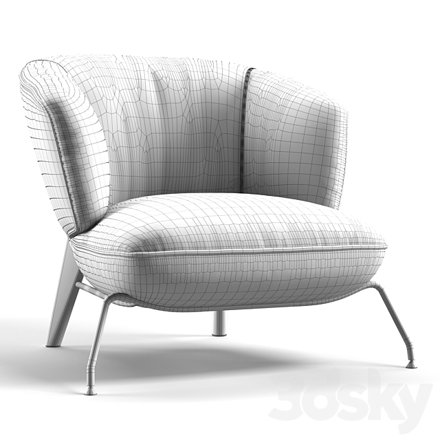 Armchair Natuzzi Penelope 3DSMax File - thumbnail 3