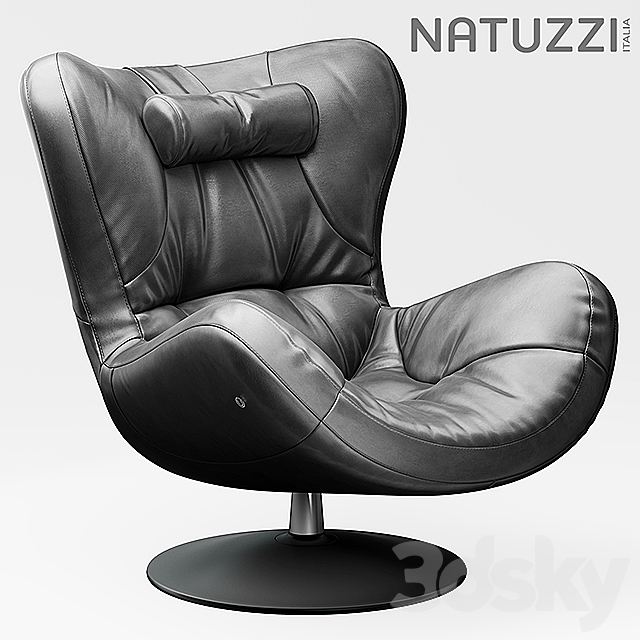 Armchair natuzzi Sound 3DSMax File - thumbnail 1