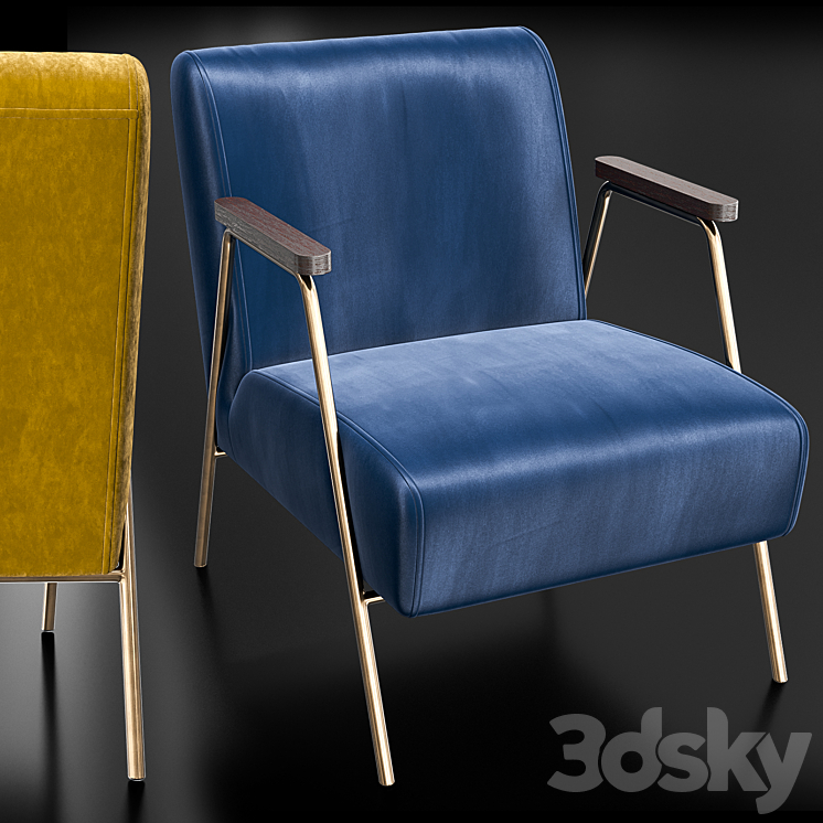 Armchair Oakstaff To4rooms 3DS Max - thumbnail 1