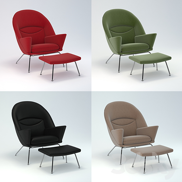 Armchair Oculus 3ds Max - thumbnail 2