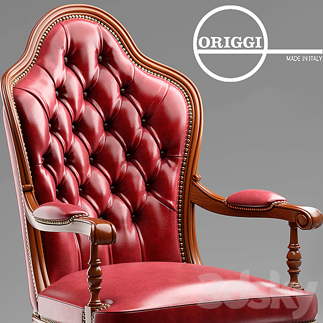 Armchair Origgi Salotti 3DS Max Model - thumbnail 2