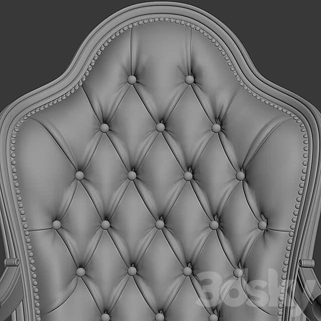 Armchair Origgi Salotti 3DS Max Model - thumbnail 3