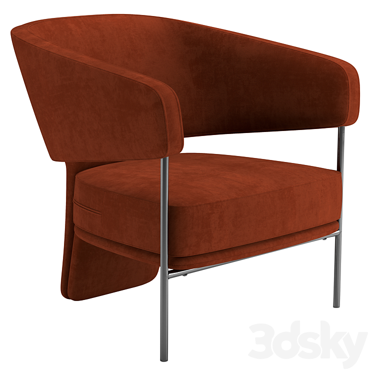 Armchair Palazzo 3DS Max - thumbnail 1