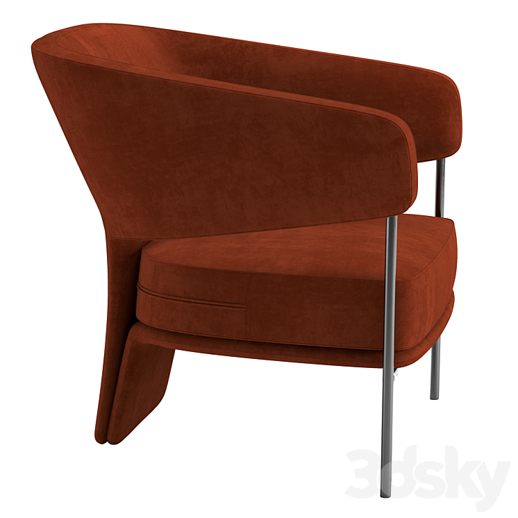 Armchair Palazzo 3DS Max - thumbnail 2