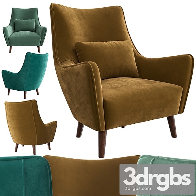 Armchair paris 3dsmax Download - thumbnail 1