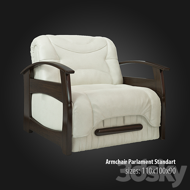 Armchair Parlament Standart 3ds Max - thumbnail 1