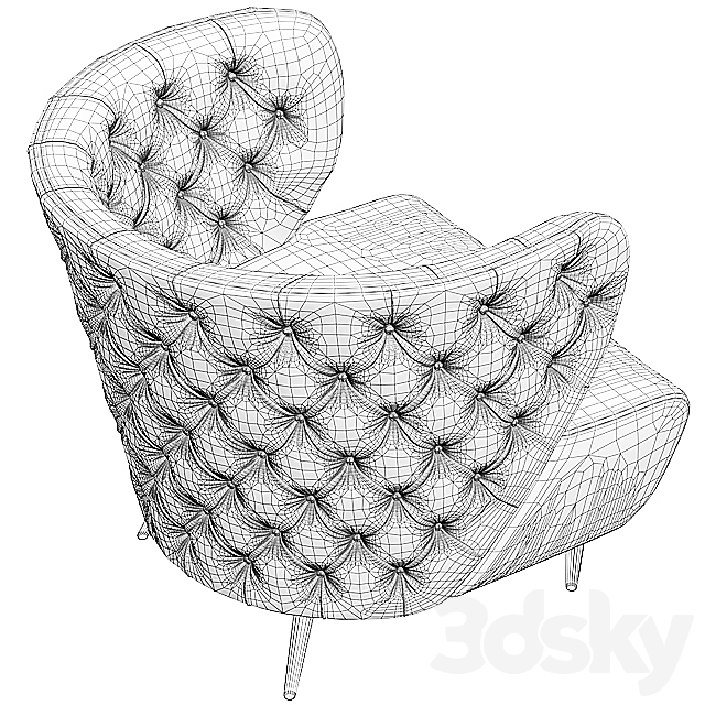 Armchair pauloantunes. FADO R335 3DSMax File - thumbnail 2